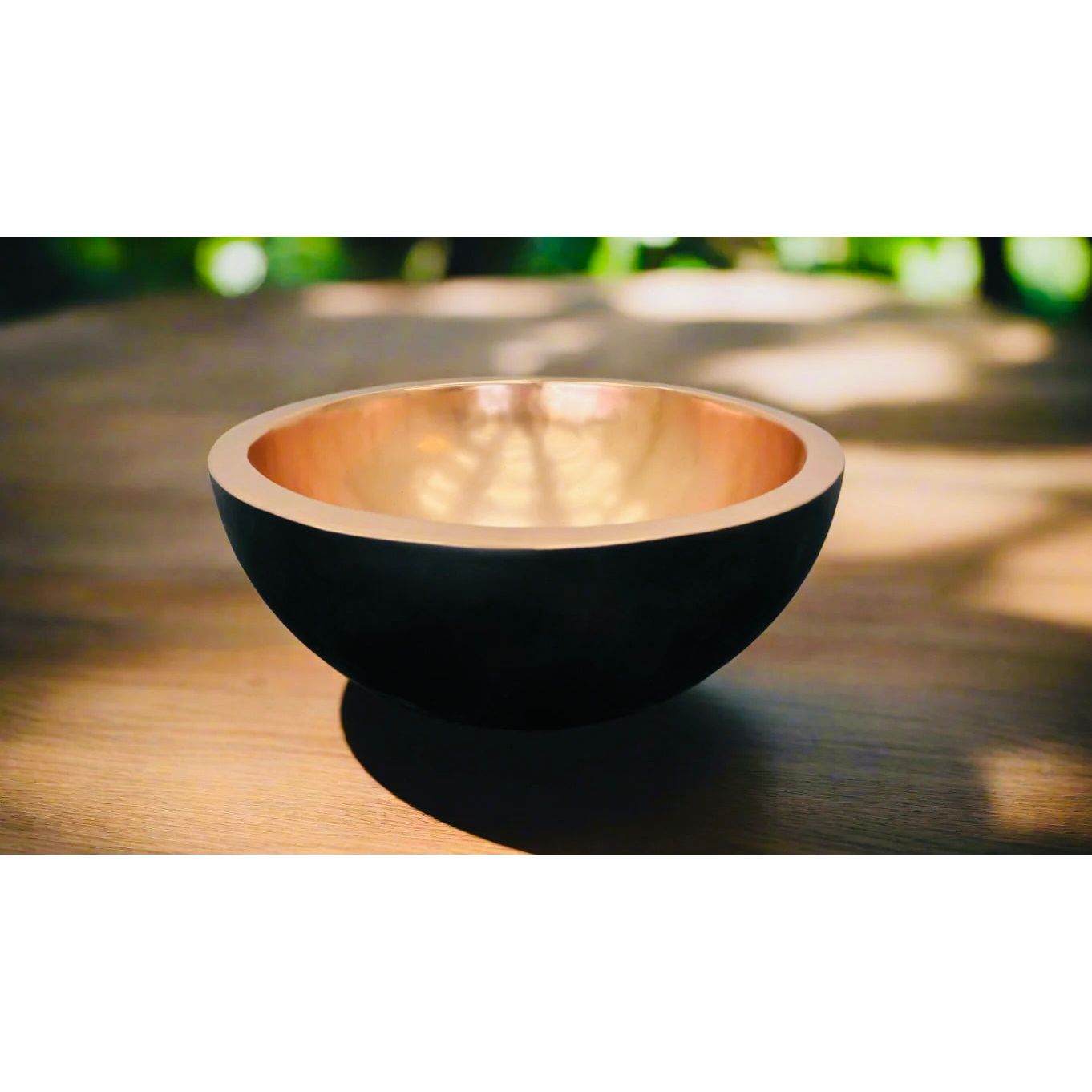 Matt Black Round Copper Bowl