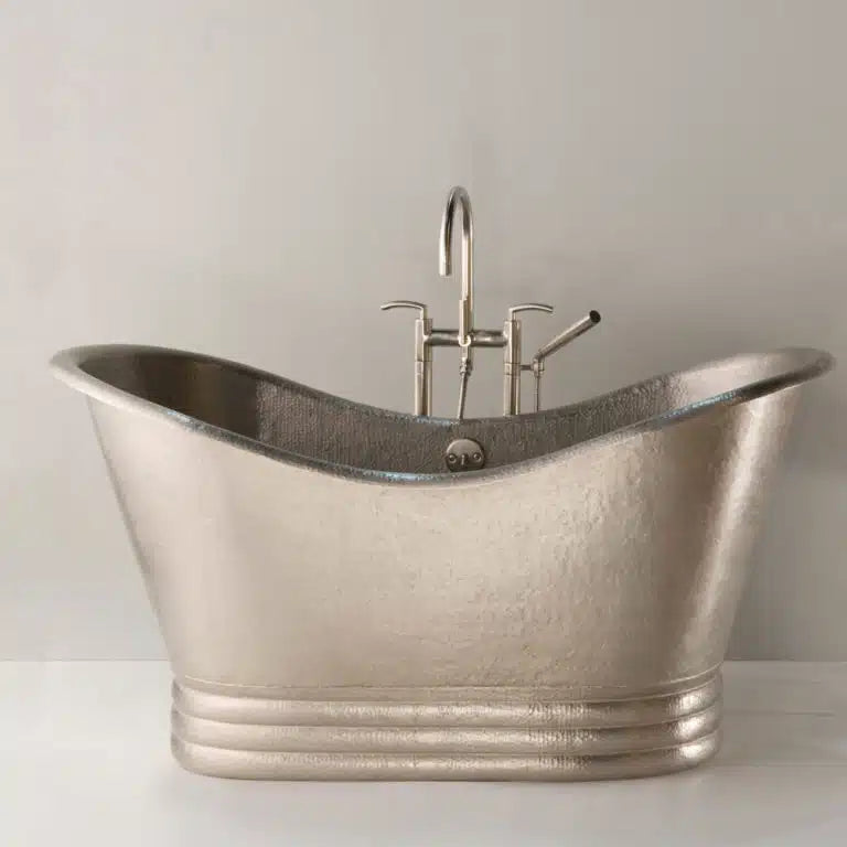 Copper Polished Nickel Bath Hammered
