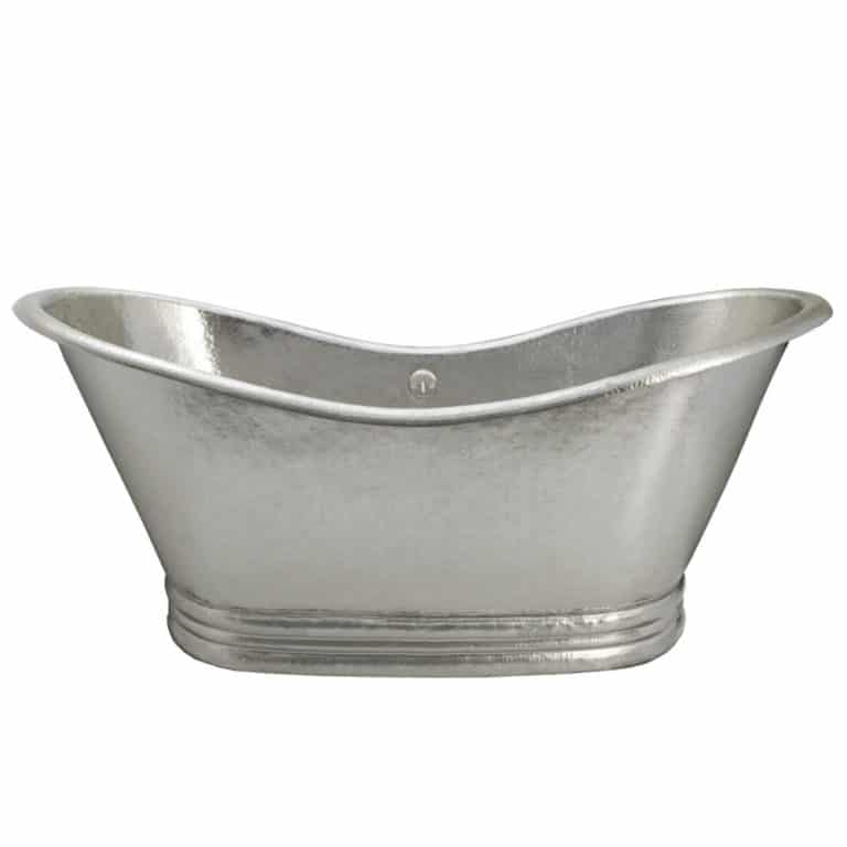 Copper Polished Nickel Bath Hammered