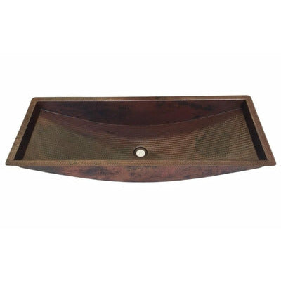 Copper Bathroom Trough Large