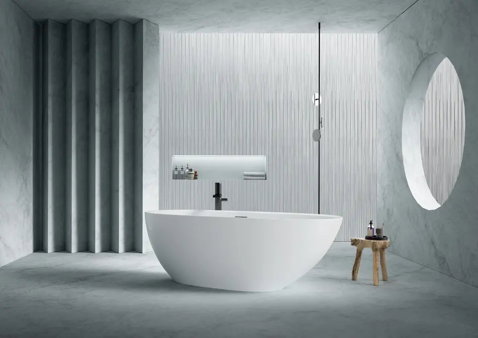 Oval Freestanding Bath Egg| Gloss White or Matte White