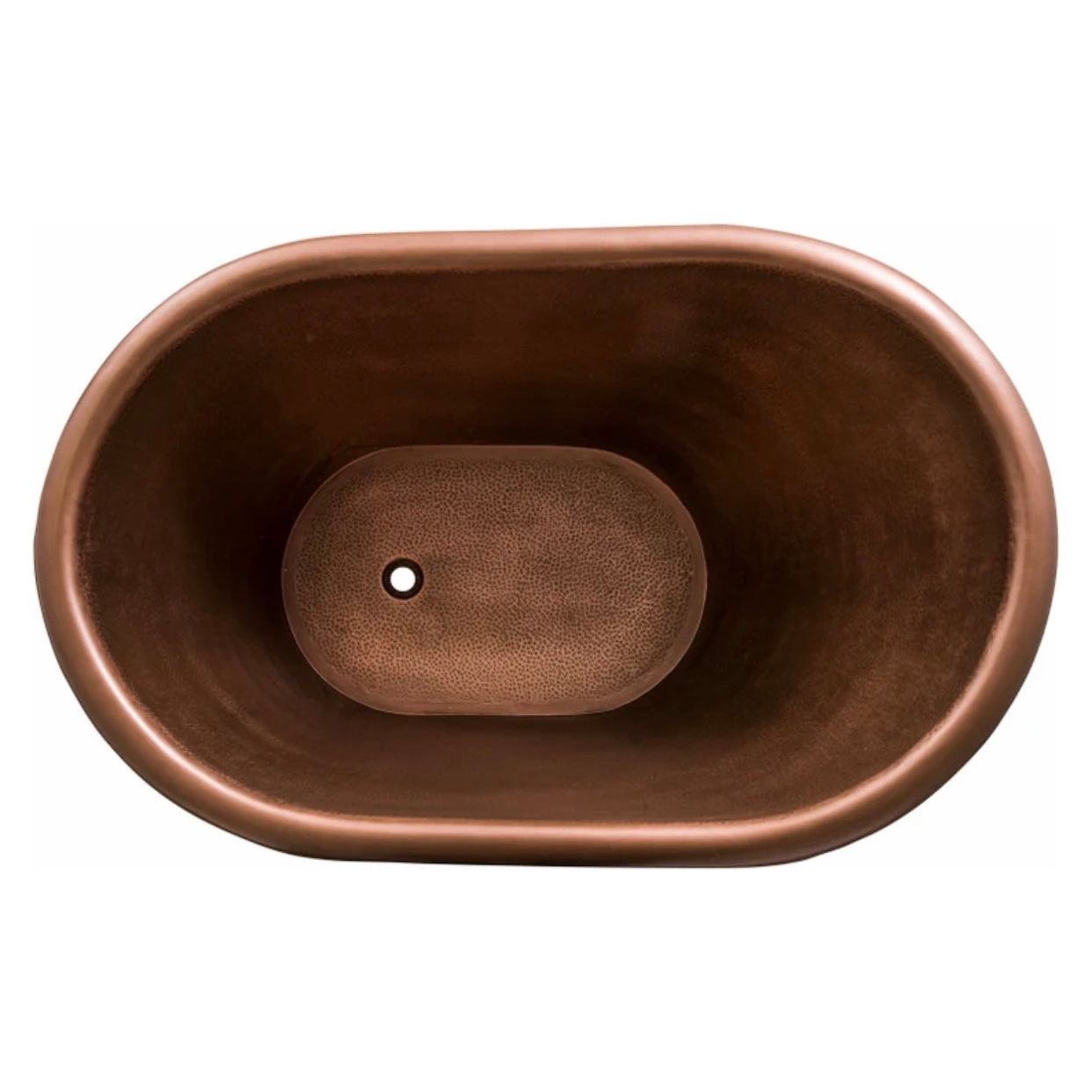 Antique Copper Hammered Japanese Soaking Claw Tub