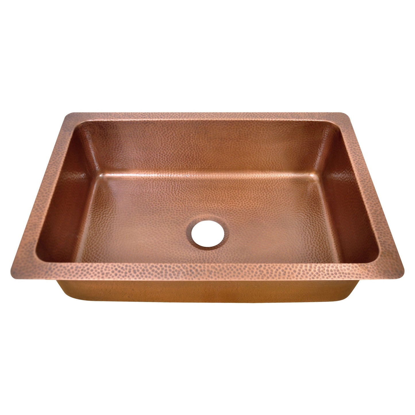 Copper Fluted Large Sink