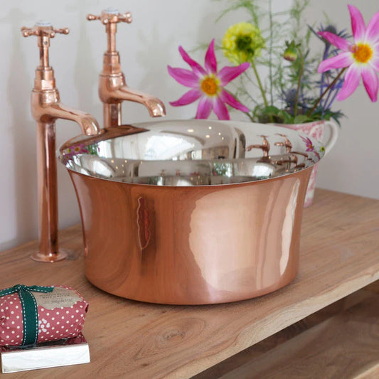 Copper-Nickle Round Wash Bowl