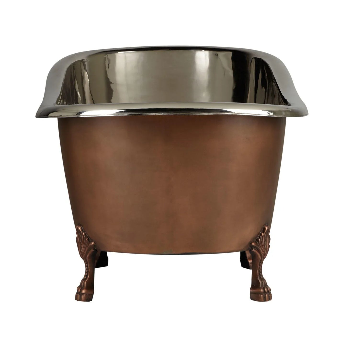 Antique/Nickel Clawfoot Single Slipper Bath