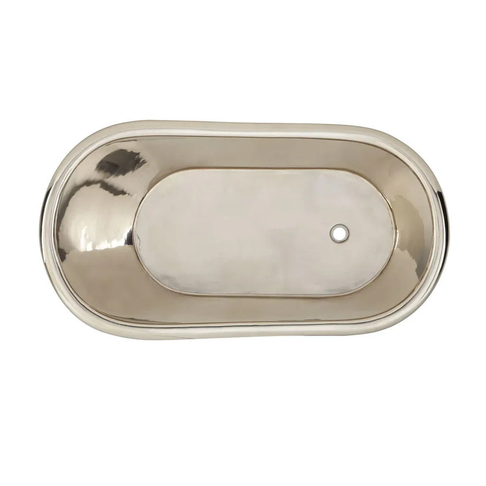 Antique/Nickel Clawfoot Single Slipper Bath
