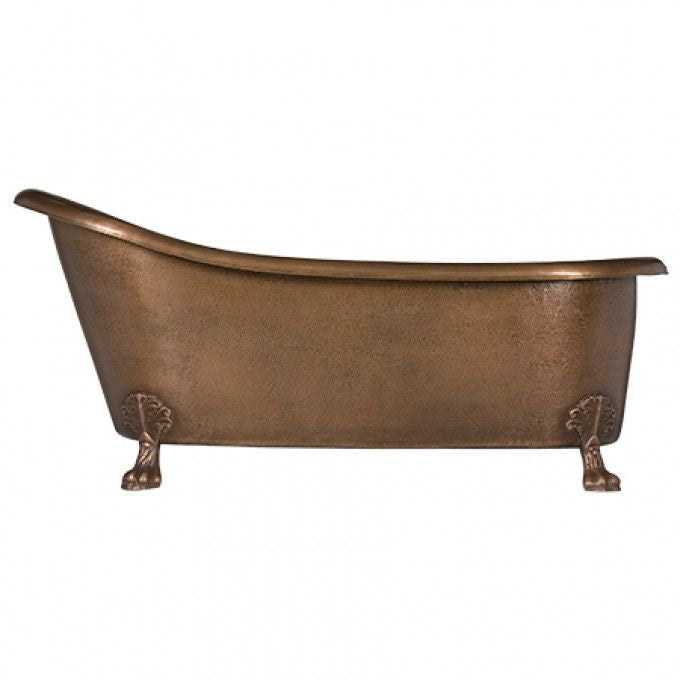 Hammered Clawfoot  Single Slipper Bath