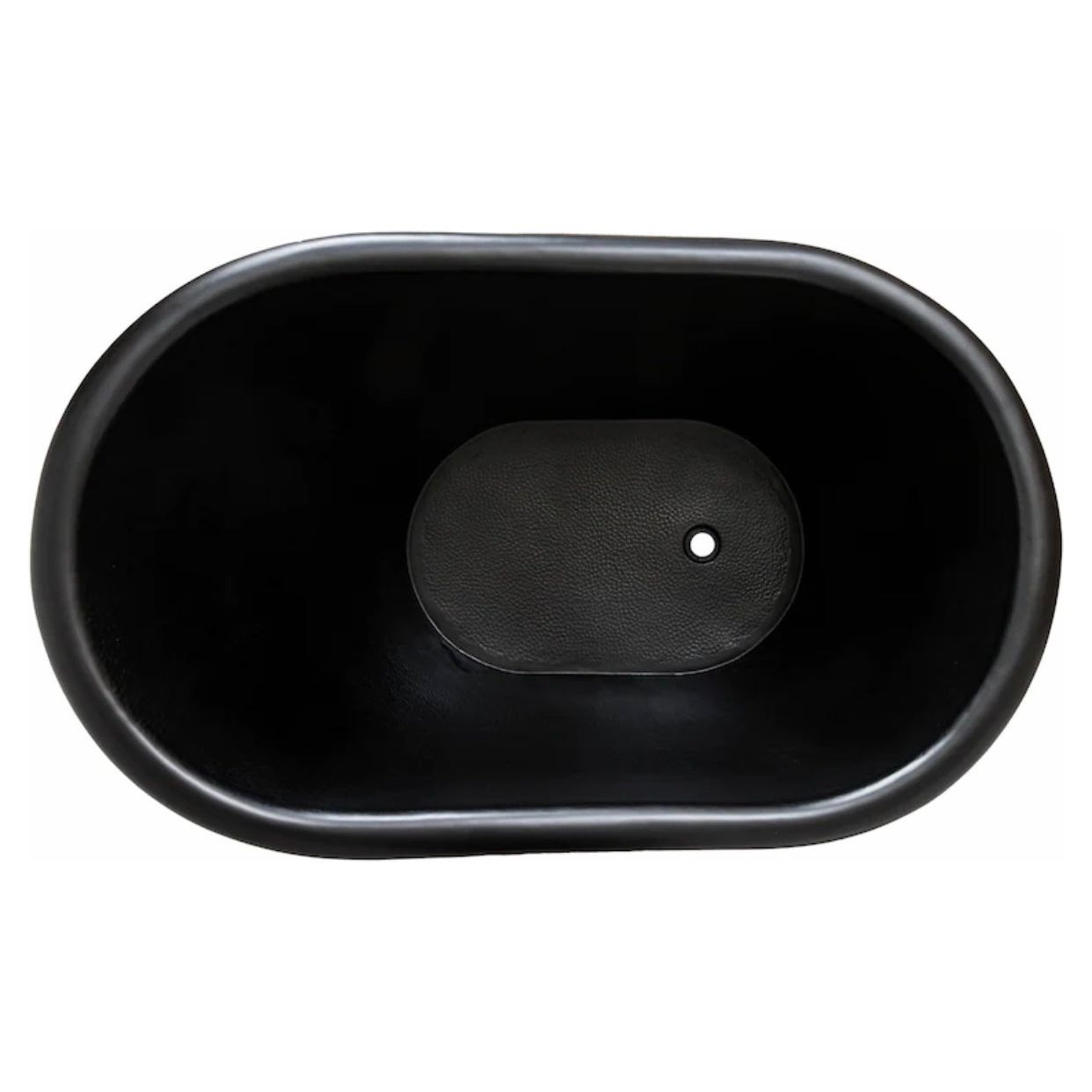 Matt Black Copper Hammered Japanese Soaking Claw Tub