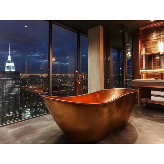 Antique Shiny Polished Copper Bath Luxury Collection